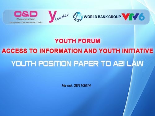 Access to Information (A2I) and Youth Initiative