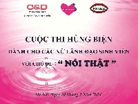  Cuộc thi Hùng biện dành cho nữ lãnh đạo sinh viên với chủ đề "NÓI THẬT"